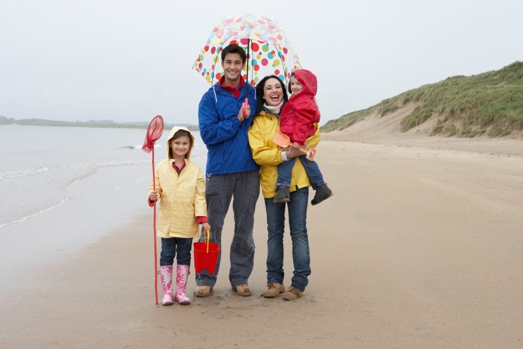 Rainy Day, Cornwall, Beach Walk