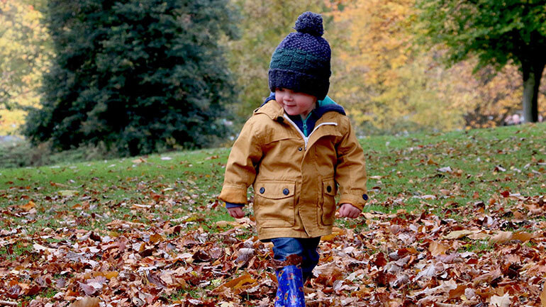 Walks in Cornwall - autumn baby