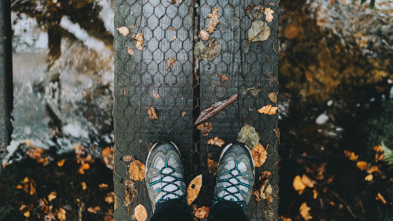 Walks in Cornwall - autumn bridge