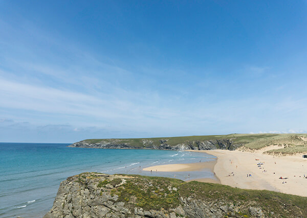 Holywell Bay - beaches in Cornwall