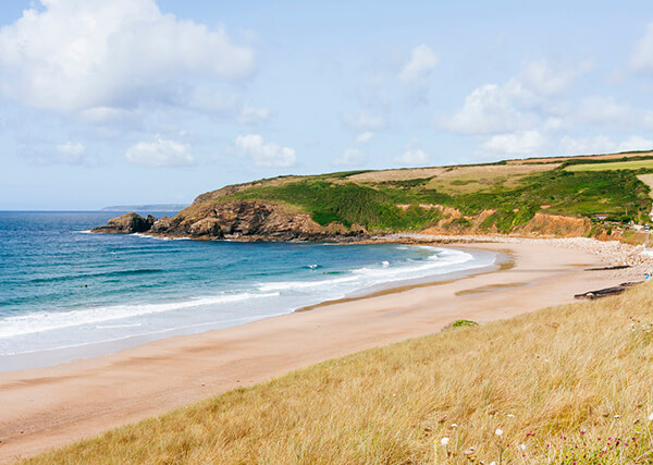 Praa Sands Beach in Cornwall