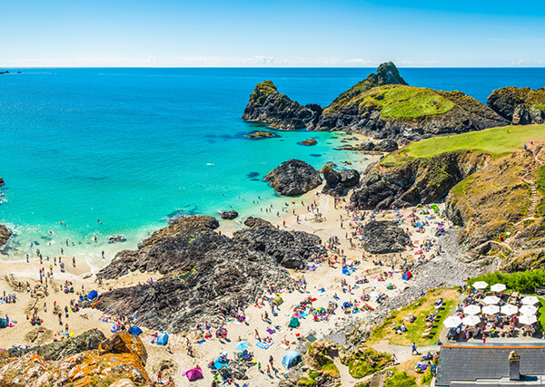 Marazion Beach - best beaches in Cornwall