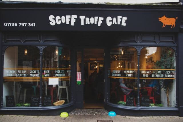 Scoff Troff Café in St Ives in Cornwall.