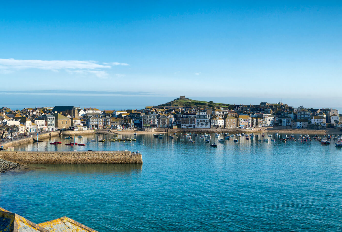 View of St Ives, Cornwall UK.